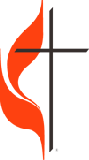cross and flame logo
